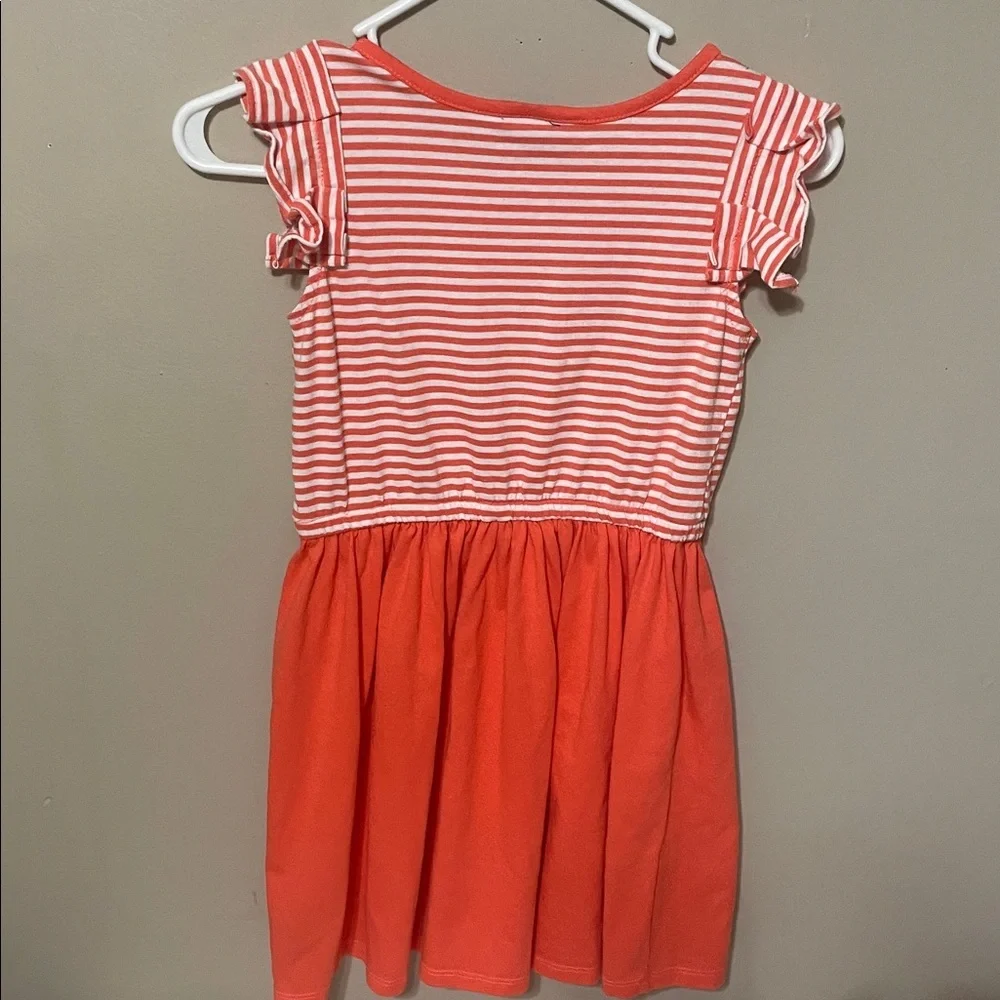 Striped Orange Kids Dress